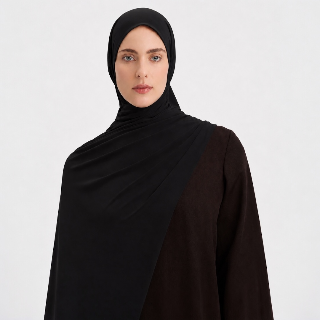 Maius Scarf Jersey Siyah